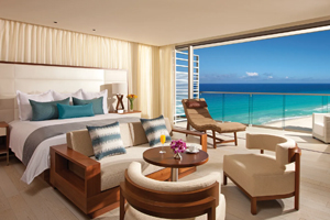 Junior Suite Ocean View at Secrets The Vine Cancun 